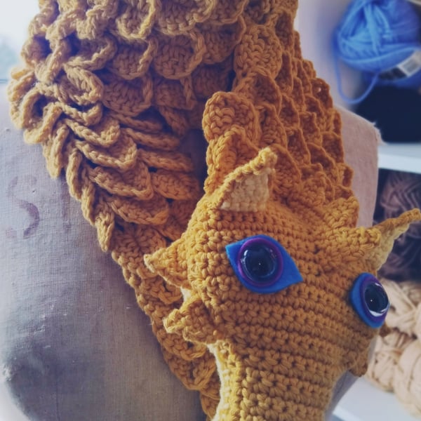 Mustard Dragon Stole