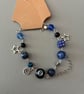 Handmade blue & black bracelet  - Image 3