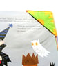 Bookmarks, 6 book marks, Set C, Floral Fabric Colourful Daisy print  - Image 2