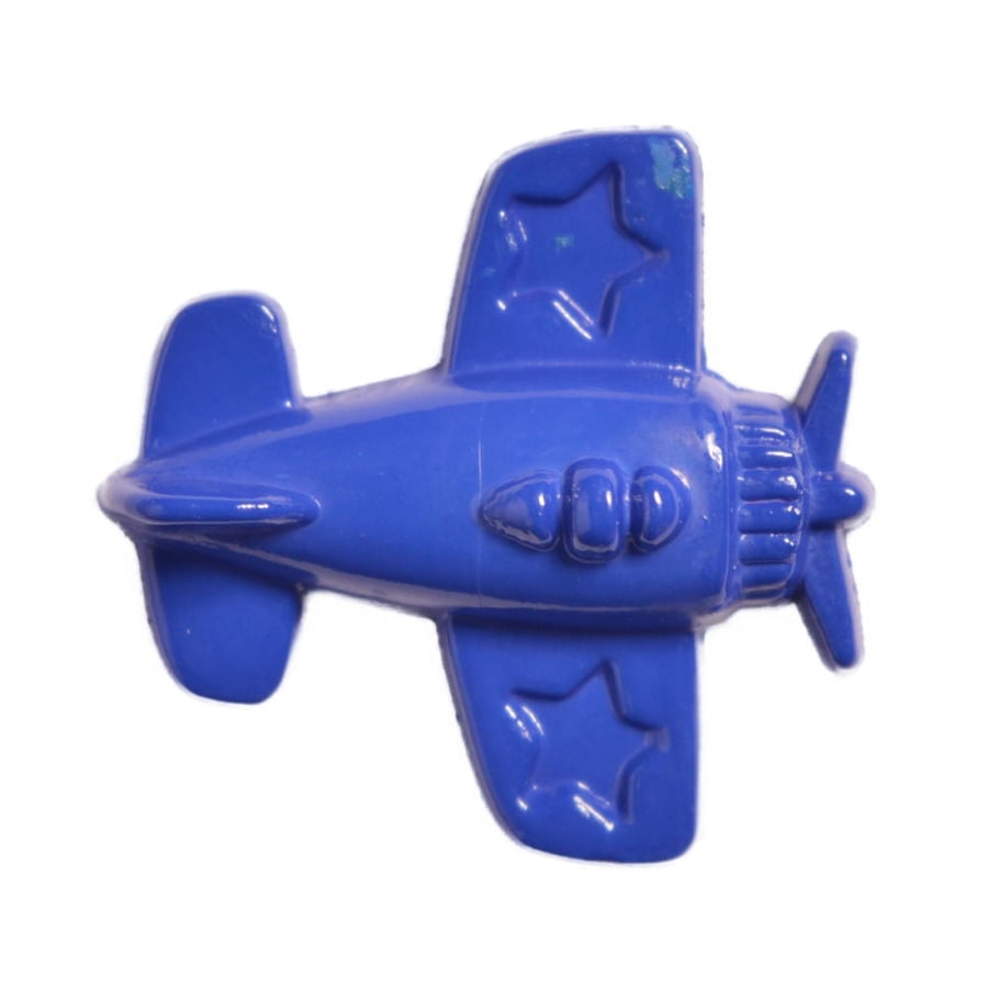 Blue airplane buttons for knitting and crochet 15mm