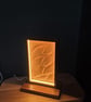 Handmade Wooden LED Lamp Oak Sapele Meranti Desk Light (USB Powered)