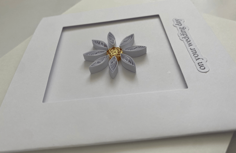 Quilling Wedding Card
