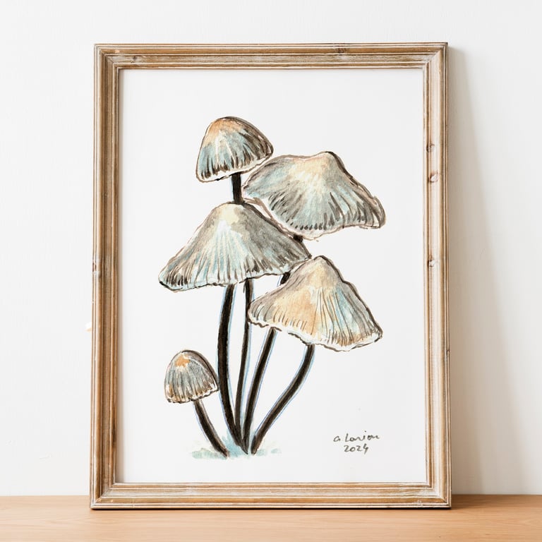 Conifer Bonnet A5 Inkjet Print