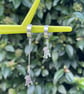 HANGING MONKEY HUGGIE HOOPS mismatched earrings Silver plate cute - Image 4