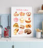 British Cakes Art Print  - Image 2