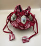 Unusual Craft Bag. Hexagons and Circles Design, Circular Handcrafted Work-bag - Image 7