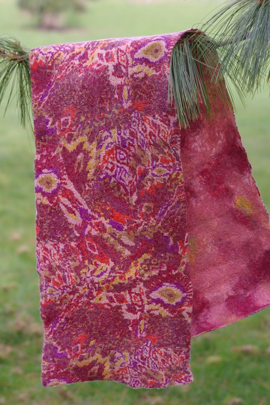 Image of Handmade Merino Wool Felt Scarf