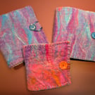 Hand felted needle case