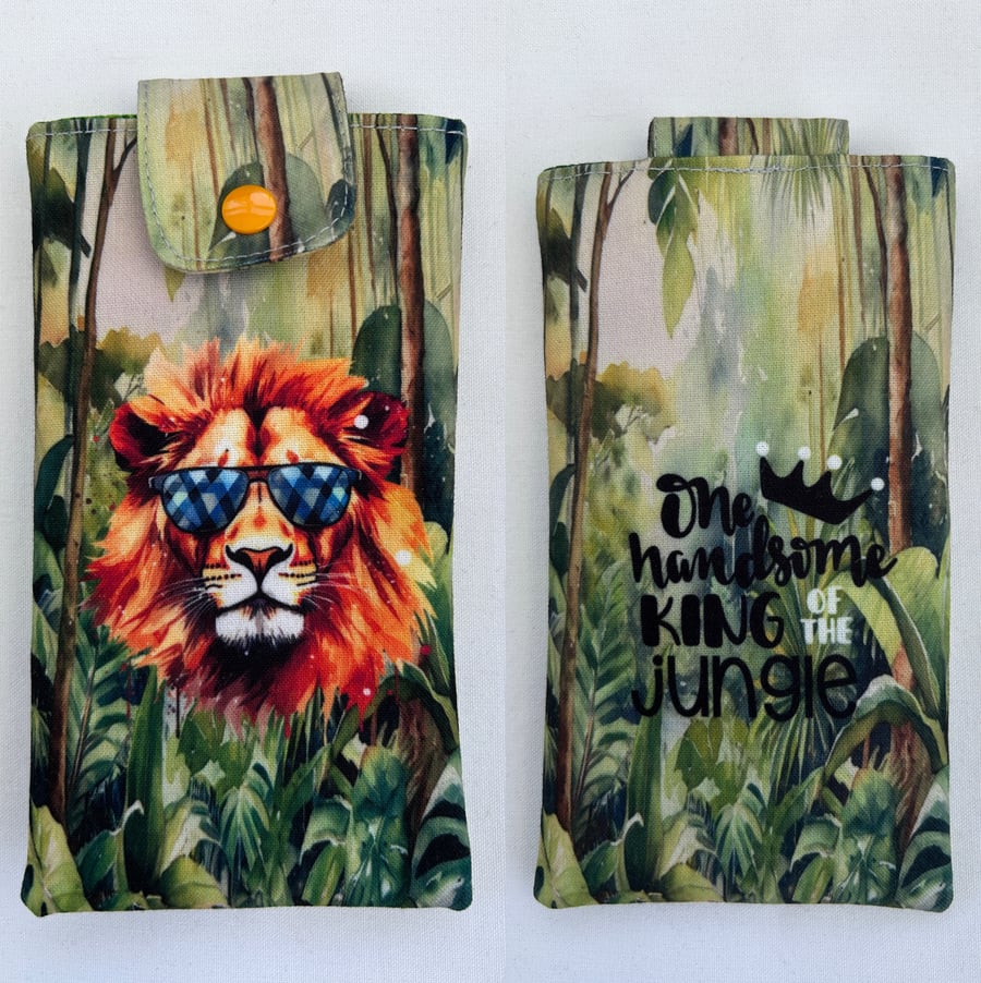 Phone or Glasses Case - King of the Jungle