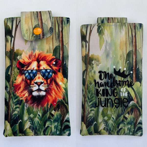 Phone or Glasses Case - King of the Jungle