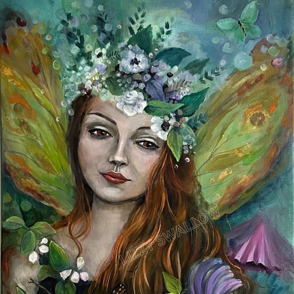 Enchantment. Mixed media art