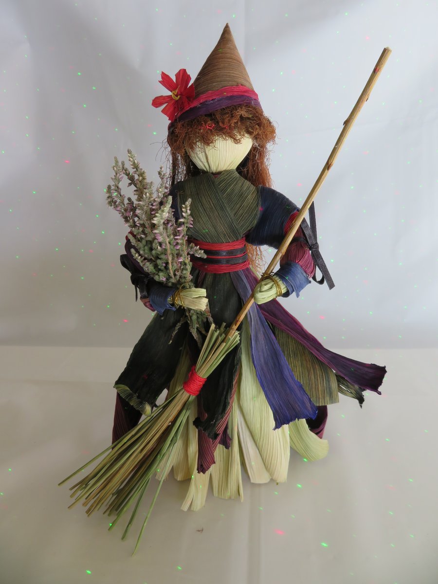 Halloween Medieval Corn Husk Doll