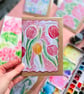 Modern Spring Tulip Birthday Card, Spring Birthdays, April Flowers!
