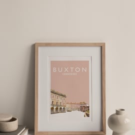 Buxton Crescent, Derbyshire Giclee A4 Travel Print