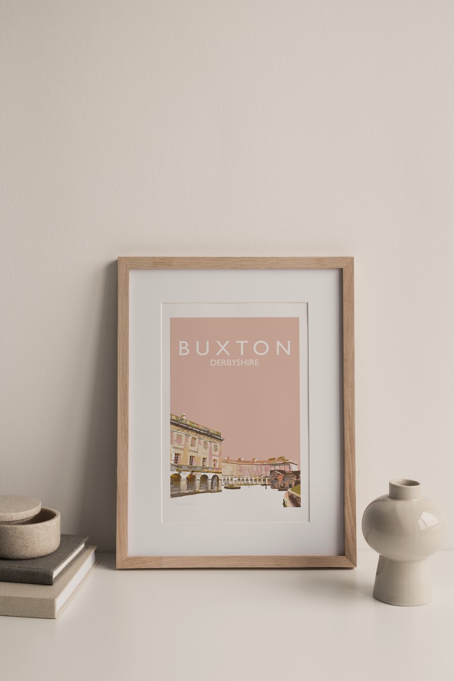 Buxton Crescent, Derbyshire Giclee A4 Travel Print