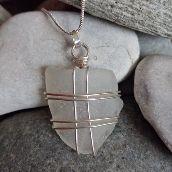 Spring and Summer inspired sea glass wire-wrapped jewellery