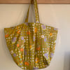 Retro vintage fabric beach bag