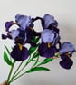 Handmade Felt Iris Flower - Image 1