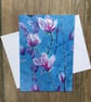 Large magnolia blossom greeting card by UK artist Janet Bird - Image 1