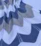 Chevron striped baby blanket 