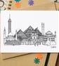 Cairo Skyline Greetings Card - Image 1
