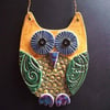 Ceramic owl hanging decoration 