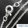 4 x Silver Tone fine Necklace chains - 18''