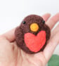 Woolly Robin - Needle Felted Handmade Decoration - Image 7