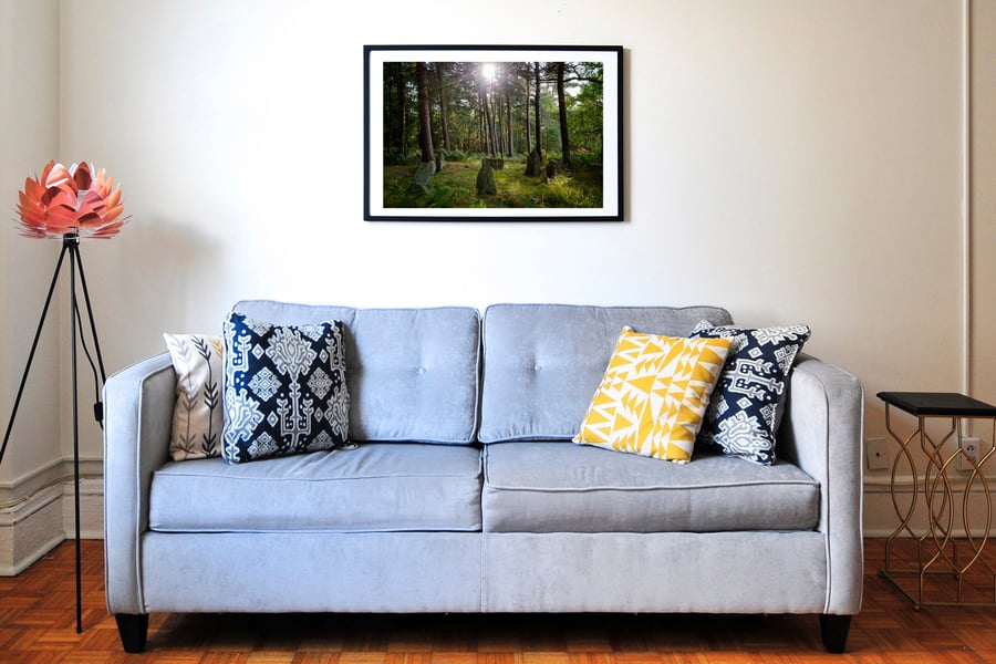 Doll Tor Stone Circle Print – Ancient Peak District Wall Art
