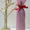 Fabric Christmas bottle gift bags