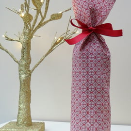 Fabric Christmas bottle gift bags