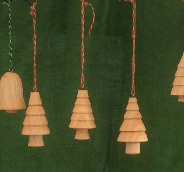 Wooden Christmas Tree Decorations