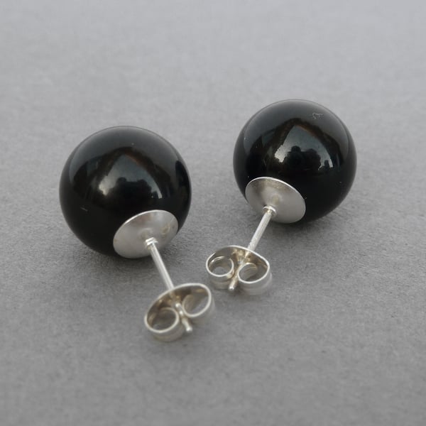 10pcs Round Earrings Accessories Dangle Earrings Earring Findings Lip Gloss  Making Supplies Black Stud Earrings Leather Tray Post Base Baffle Black  Jewelry Mold Bling Accessories 