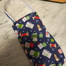 Handmade Christmas bottle bag