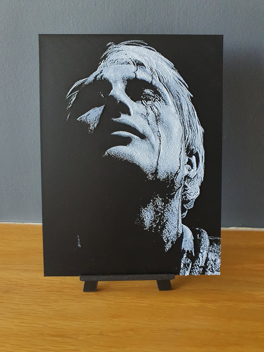 Death Stranding Cliff Unger Hueforge Portrait 3D Printed Artwork Print          