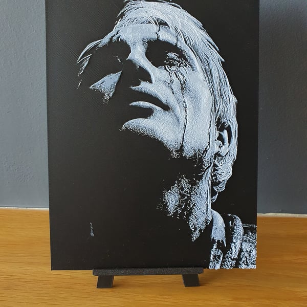Death Stranding Cliff Unger Hueforge Portrait 3D Printed Artwork Print          