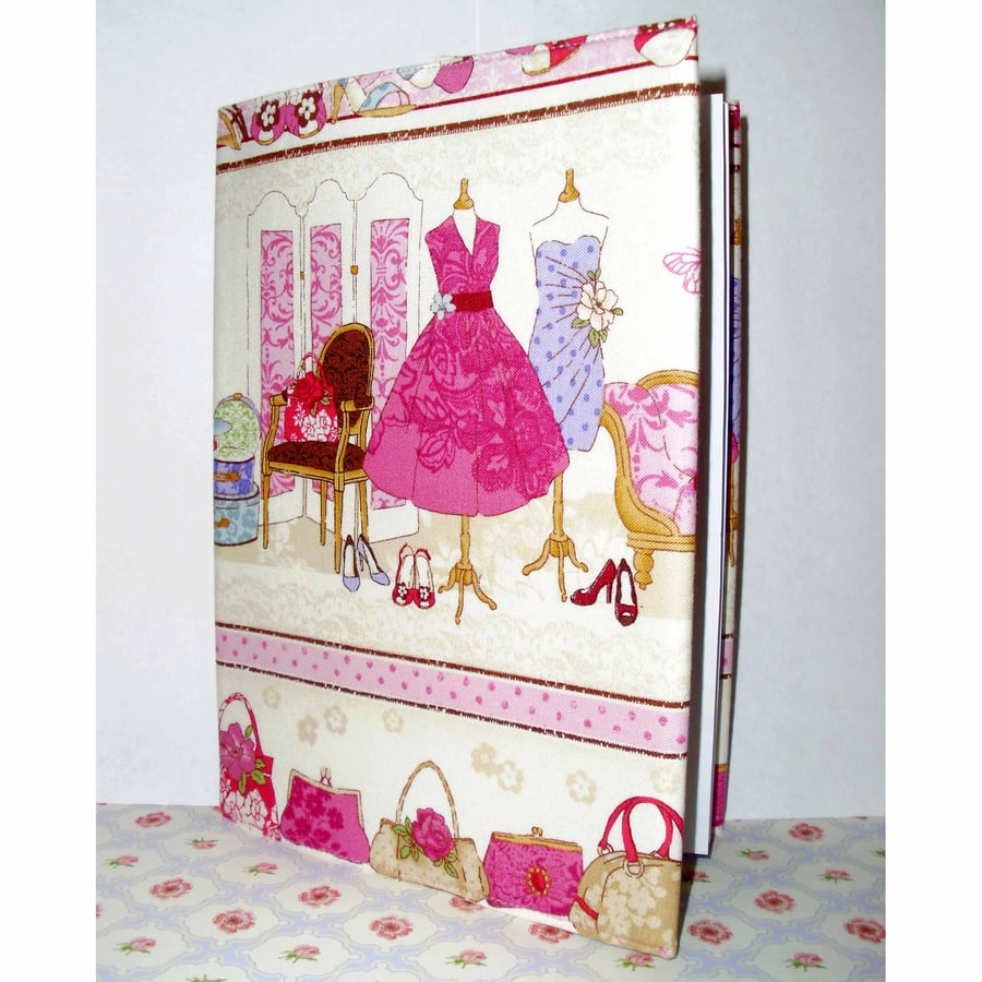 Fabric covered notebook