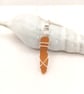 Sea Glass Necklace - Dainty Necklace - Wire Wrapped Sea Glass Pendant - Image 7