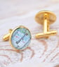 Personalised Map Cufflinks, Engraved Unique Custom Gift for Husband - Image 9