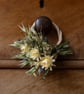 Mini dried flower wreath
