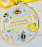 Thank You for Bee-ing An Amazing Teacher Embroidery Hoop - Image 4