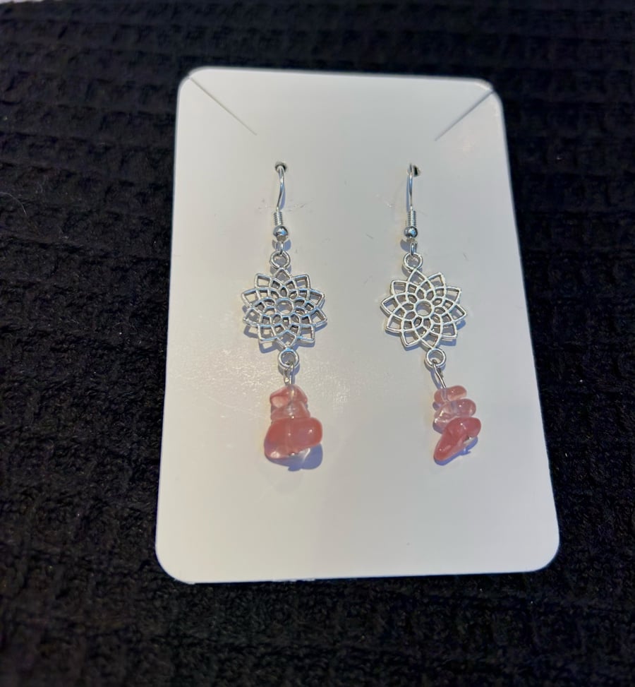 Mandala Flower earrings