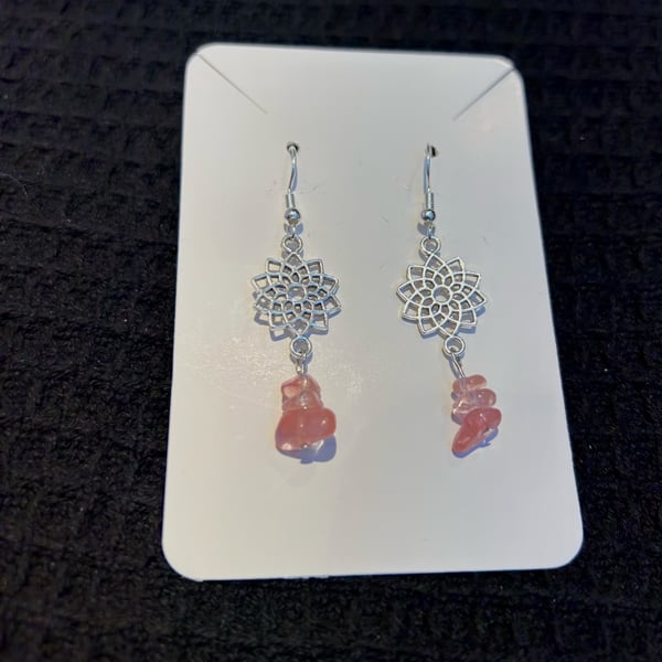 Mandala Flower earrings