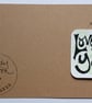 'Lovely You' Mini Print Card, Greens - Image 2