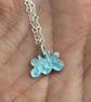 Cloud Pendant, enamel pendant, small cloud pendant, enamel jewellery, enamel,  - Image 9