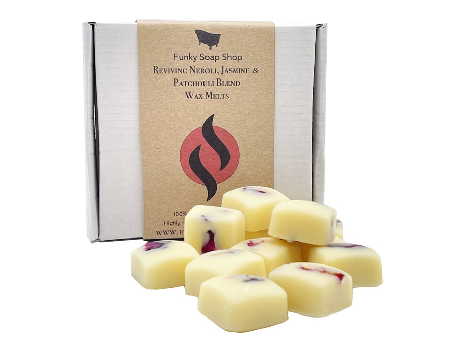 Reviving Neroli, Jasmine and Patchouli Blend Wax Melts, 12 cubes 90g total