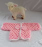 New Born Baby Girl Crochet Blanket Cardigan Hat Gift Set - Image 7