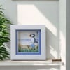Puffin Mini Art Original Sea Glass and Watercolour - Coastal Picture Gift