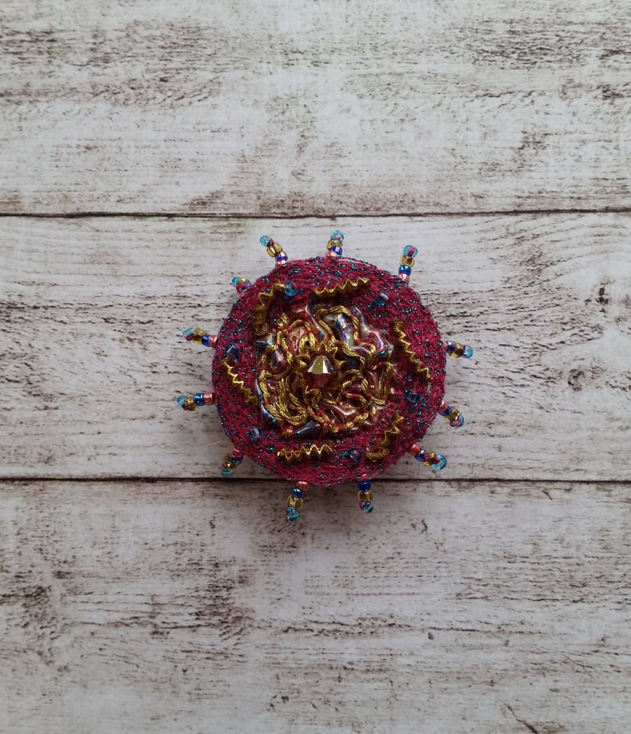 Bead point brooch.  SALE