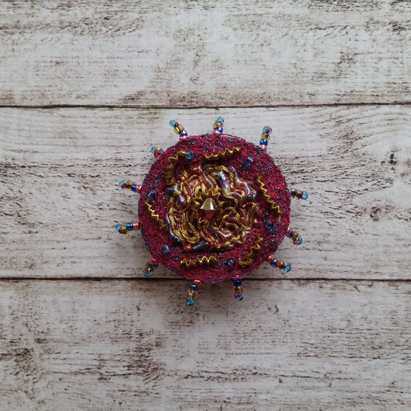 Bead point brooch.  SALE